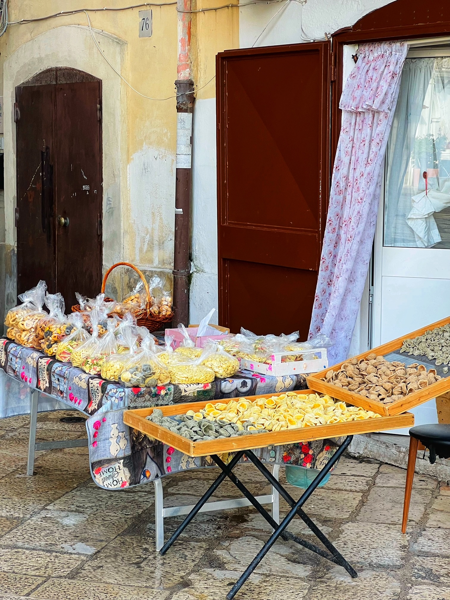 Bari’s strada delle orecchiette the street where local women make pasta